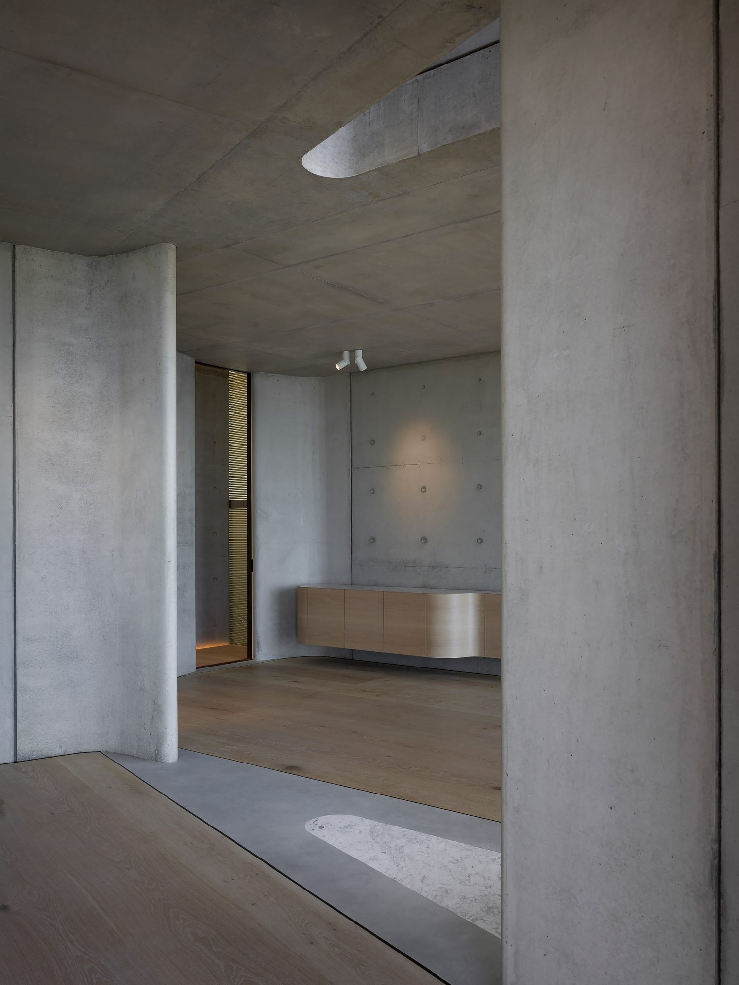 Lurline Bay, concrete interior, HP Constructions